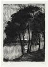 LESSER URY Group of 4 drypoints.